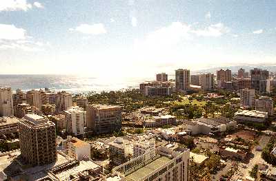 Royal Kuhio, Ocean View from Penthouse Floor, Honolulu, Hawaii condominium sales